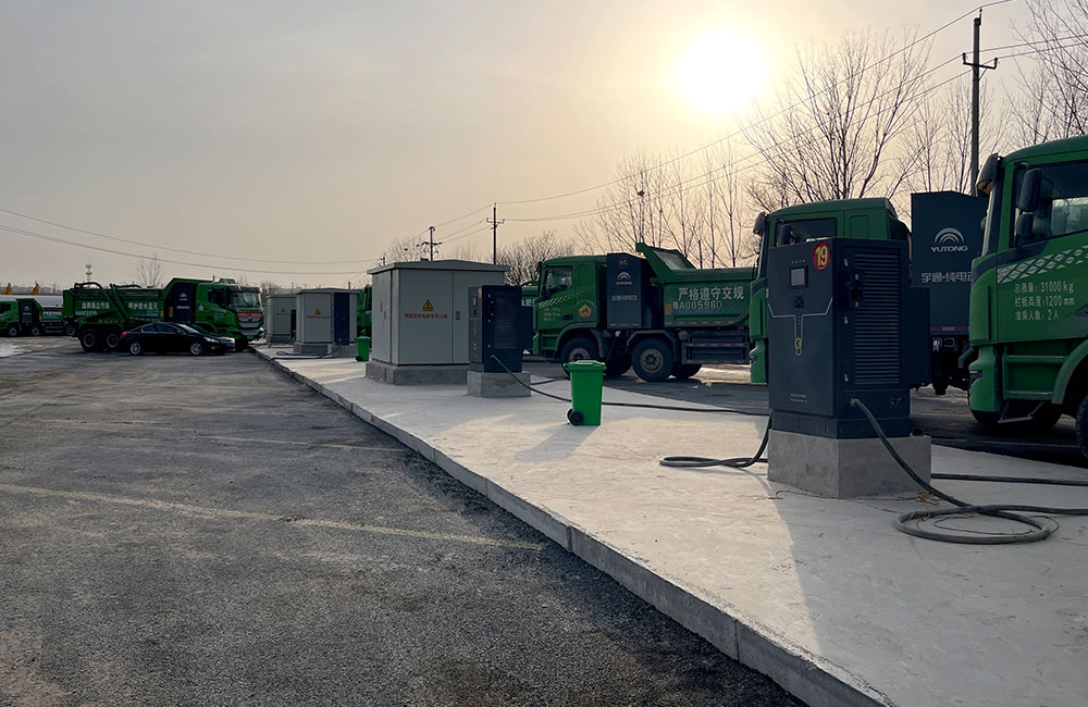 Large-scale Battery Electric Engineering Vehicle Charging Station in  Laohuazhuang, Zhengzhou, Henan