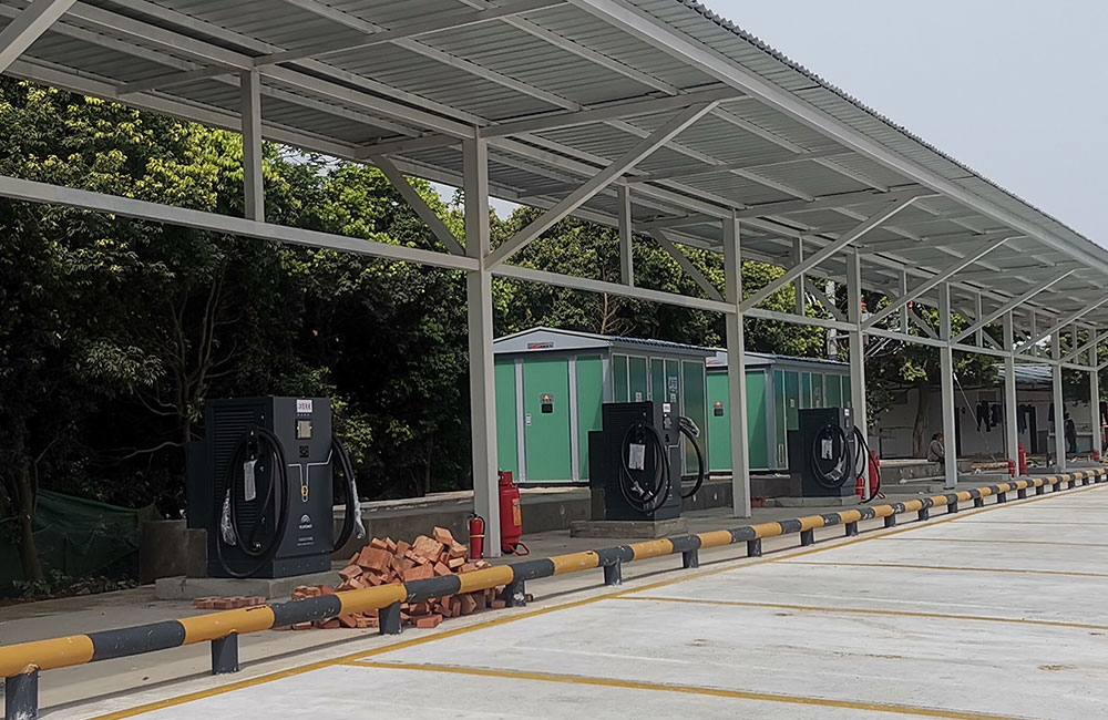 Battery Electric Engineering Vehicle Charging Station of Yulinglong in Chengdu, Sichuan